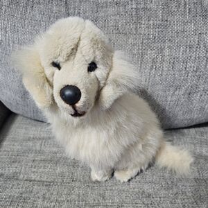Plush White Dog Toy